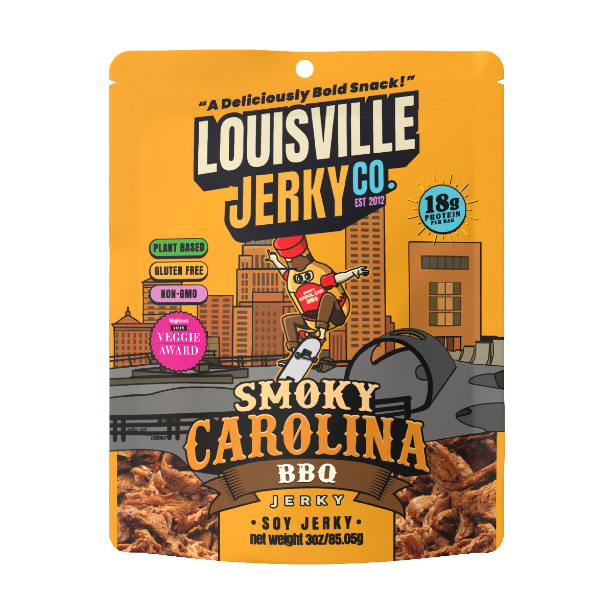 Smoky Carolina BBQ Flavor | Vegan Jerky by Louisville Jerky