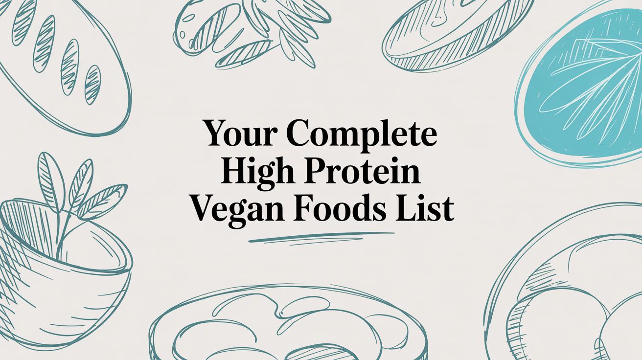 Your Complete High Protein Vegan Foods List