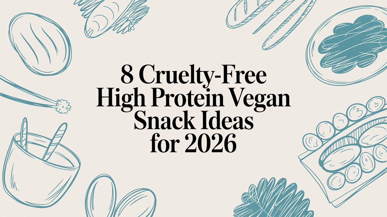 8 Cruelty-Free High Protein Vegan Snack Ideas for 2026
