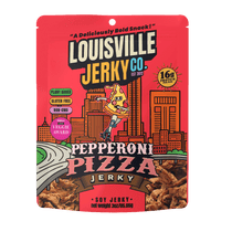 Louisville Jerky Co. Pepperoni Pizza Jerky package.