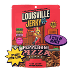 Louisville Jerky Co. Pepperoni Pizza jerky package.
