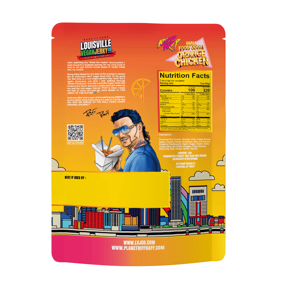 Back of Riff Raff Bag